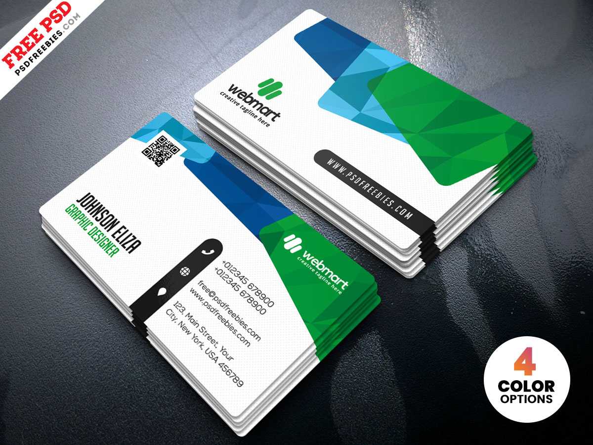 Colorful Business Card Design Templates Psdpsd Freebies Pertaining To Psd Visiting Card Templates