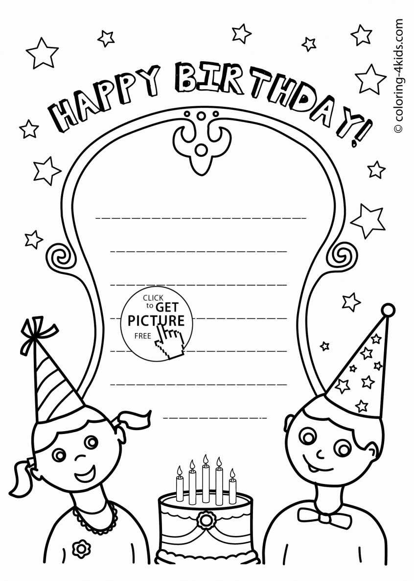 Coloring : Coloring Book Freeintable Birthday Cards With With Mom Birthday Card Template