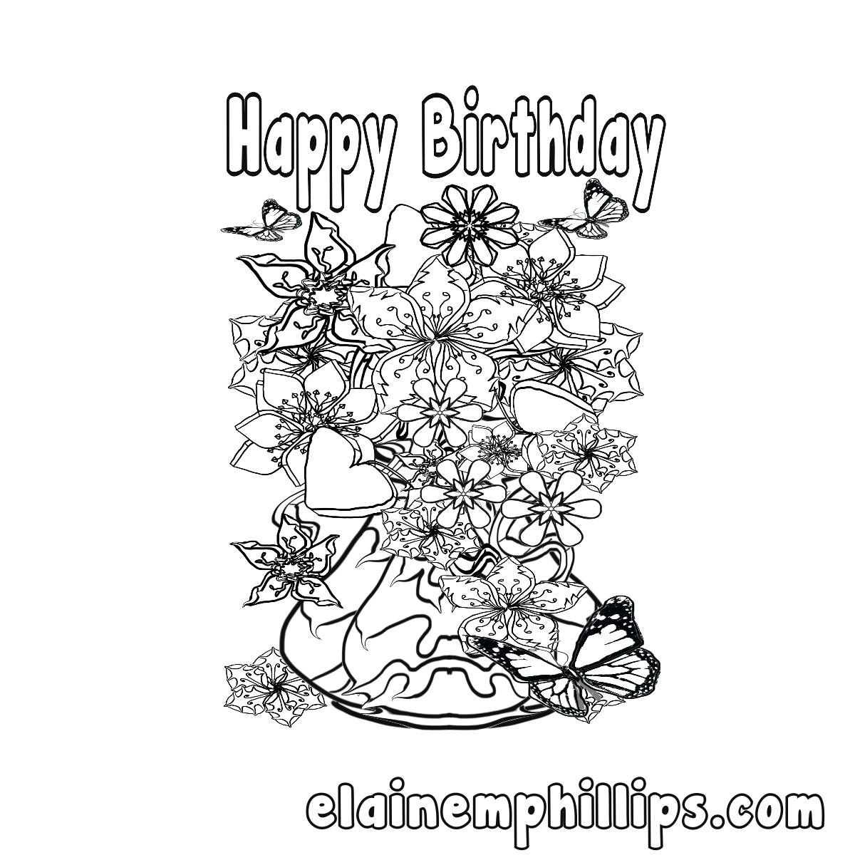 Coloring : Phenomenal Printableg Birthday Card Free For With Mom Birthday Card Template