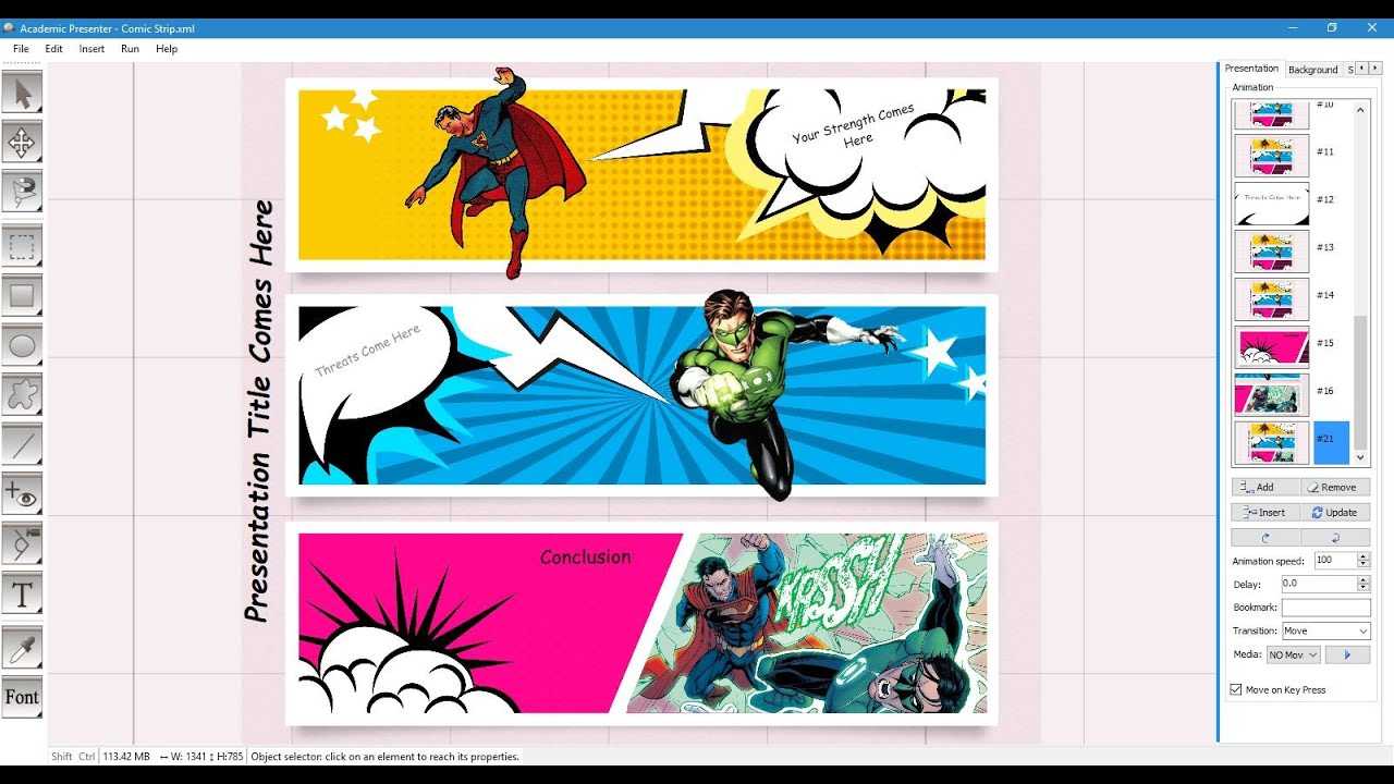 Comic Strip Template For Powerpoint Comic Template