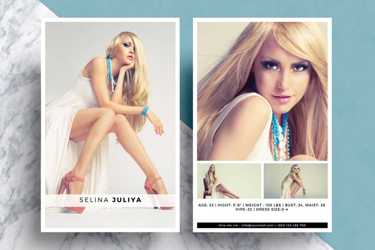 Comp Card Size – Dalep.midnightpig.co For Free Model Comp Card Template Psd