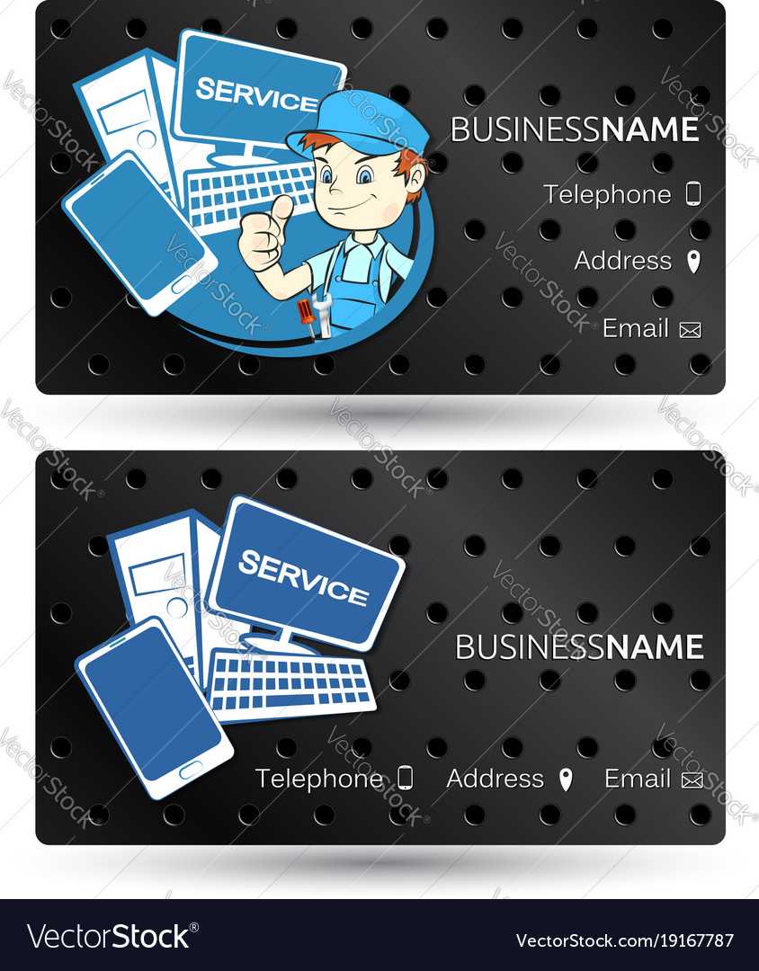 Computer Repair Business Cards – Calep.midnightpig.co Throughout Advocare Business Card Template
