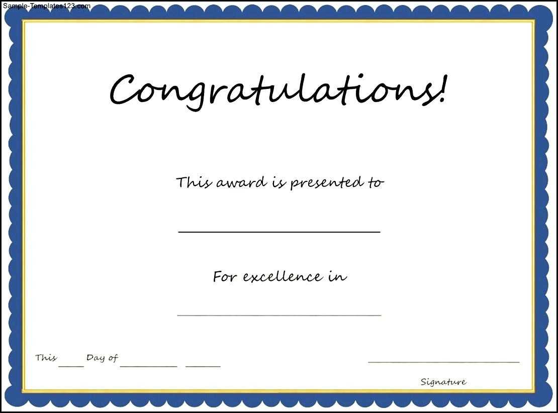 Congratulation Certificates Templates – Calep.midnightpig.co Inside Congratulations Certificate Word Template