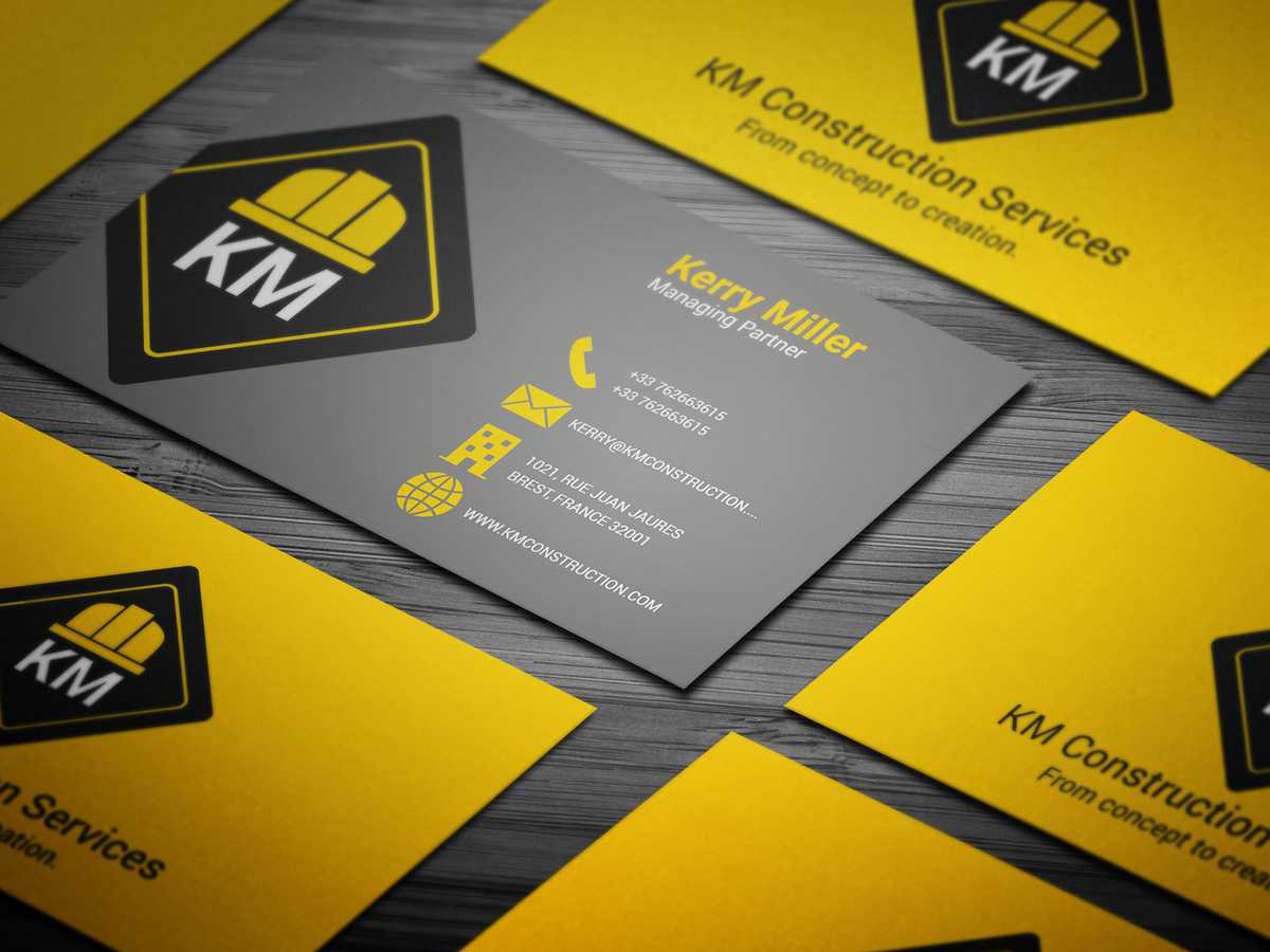 Construction Business Card Templates Download Free – Calep Throughout Construction Business Card Templates Download Free
