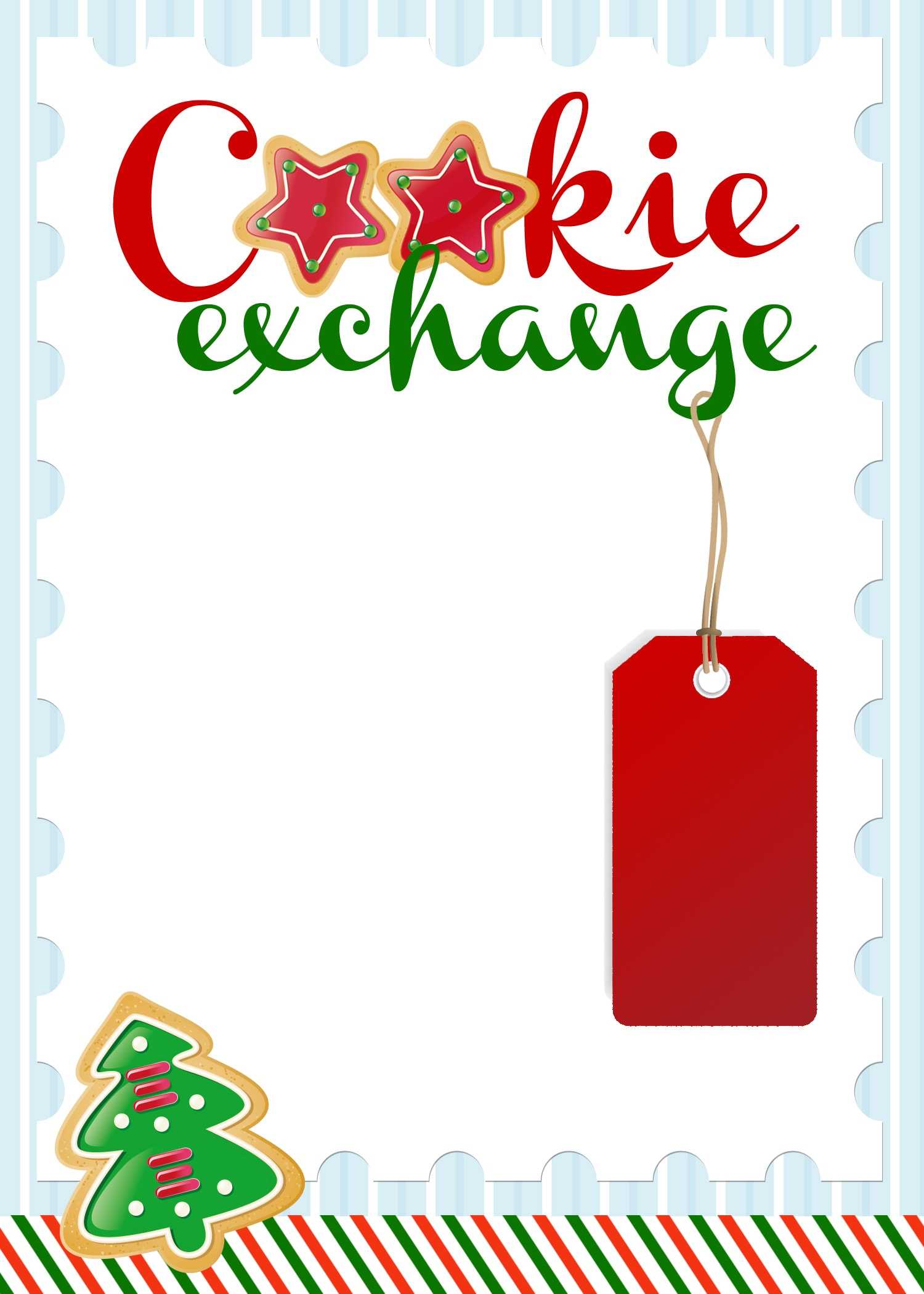 Cookie Exchange Party {Free Printables} – How To Nest For Less™ Pertaining To Cookie Exchange Recipe Card Template