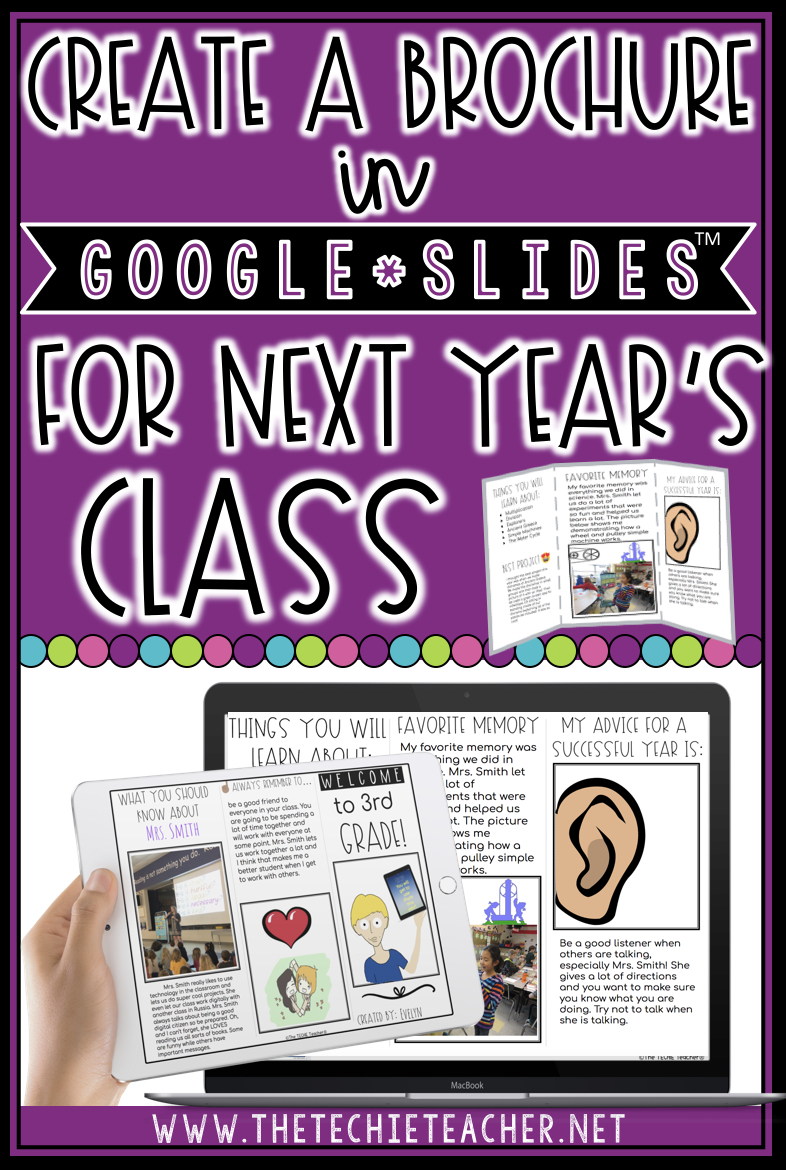 Create A Brochure In Google Slides™ For Next Year's Class For Science Brochure Template Google Docs