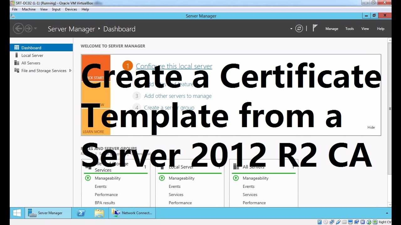 Create A Certificate Template From A Server 2012 R2 Certificate Authority Throughout Certificate Authority Templates