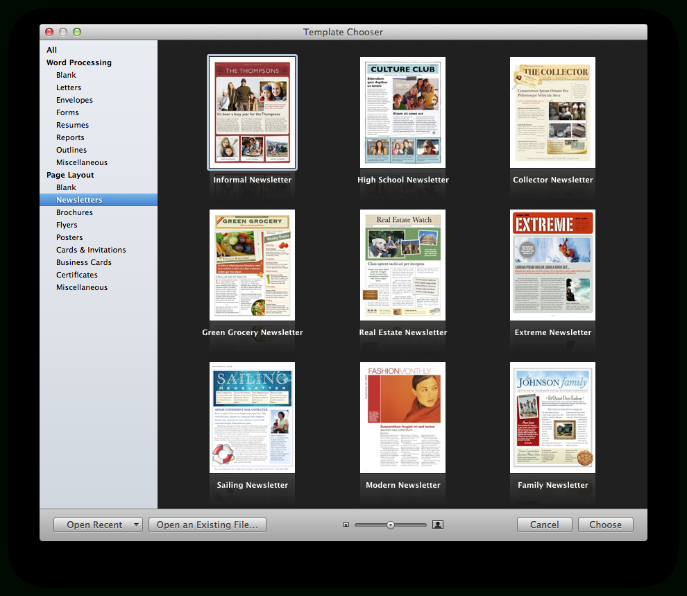 Create A Holiday Newsletter With Pages Or Iphoto | Macworld Within Mac Brochure Templates