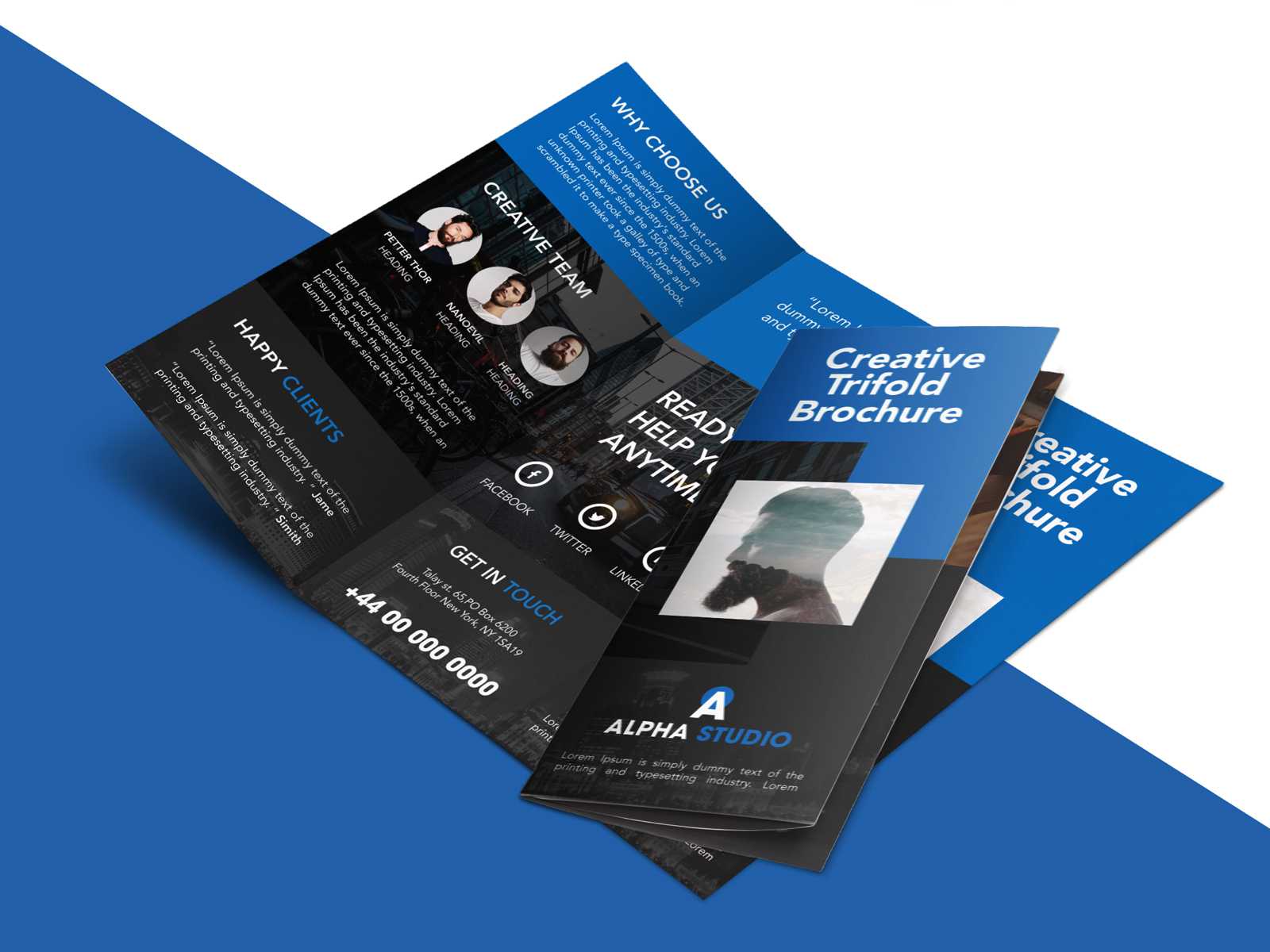 Creative Brochure Design Template Free Download – Yeppe With Brochure Templates Ai Free Download