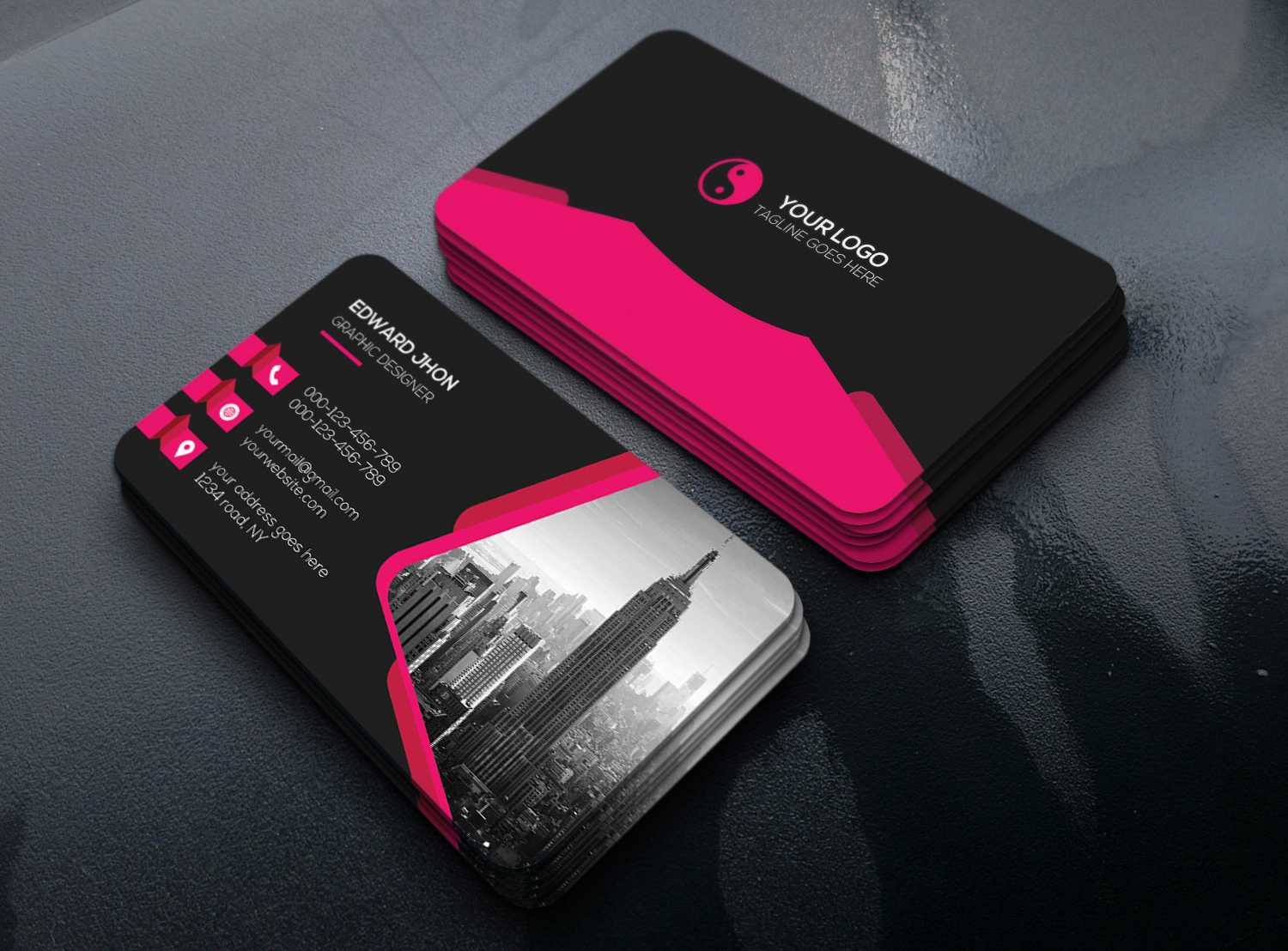 Creative Business Card Free Psd Template – Download Psd Inside Visiting Card Templates Psd Free Download