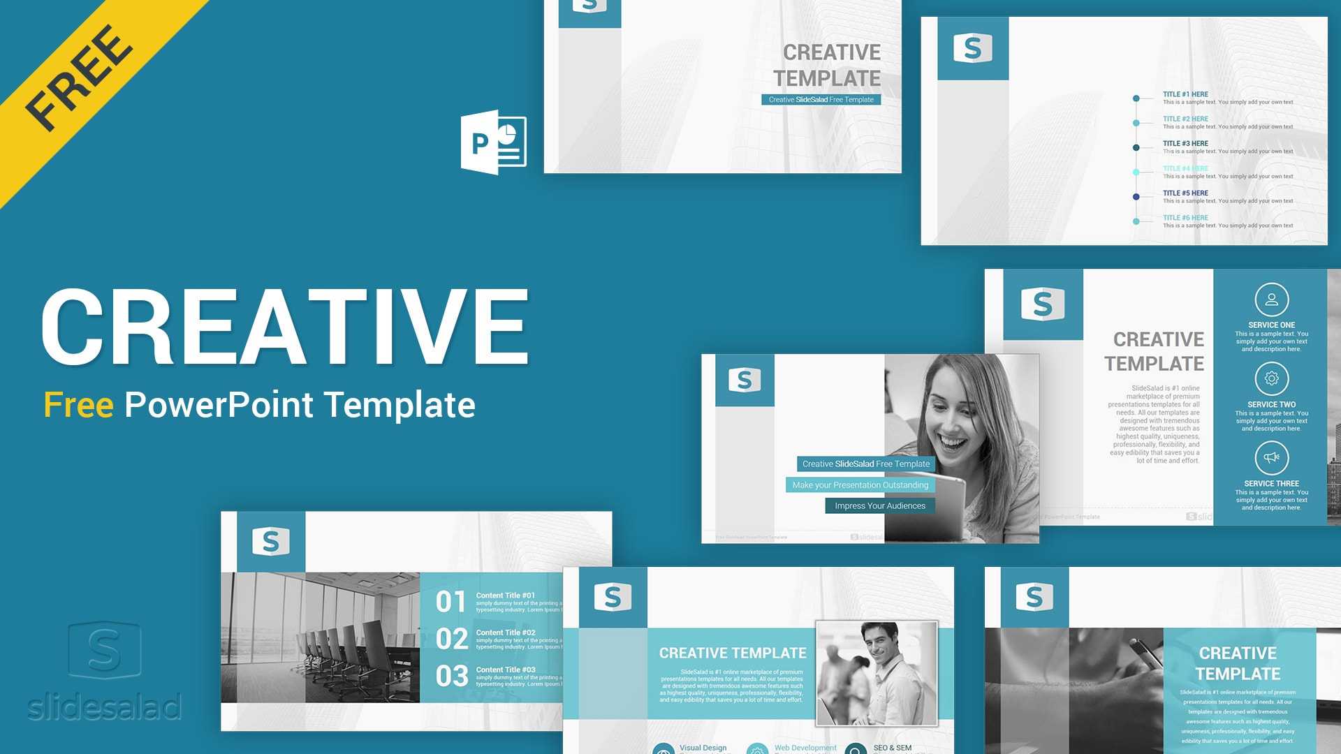 Creative Free Download Powerpoint Template – Slidesalad In Free Powerpoint Presentation Templates Downloads