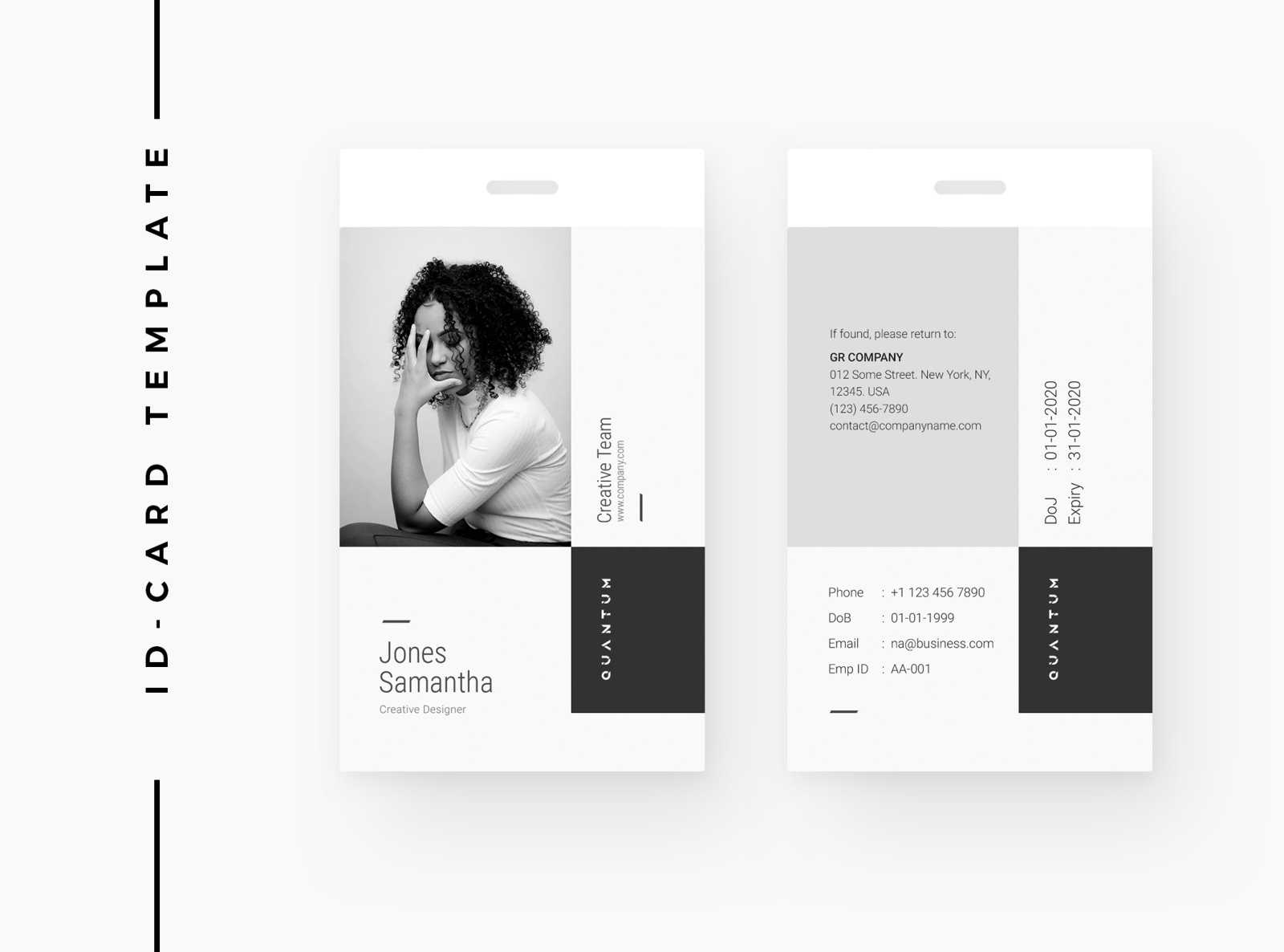 Creative Id Cardomega Labs On Dribbble Throughout Photographer Id Card Template