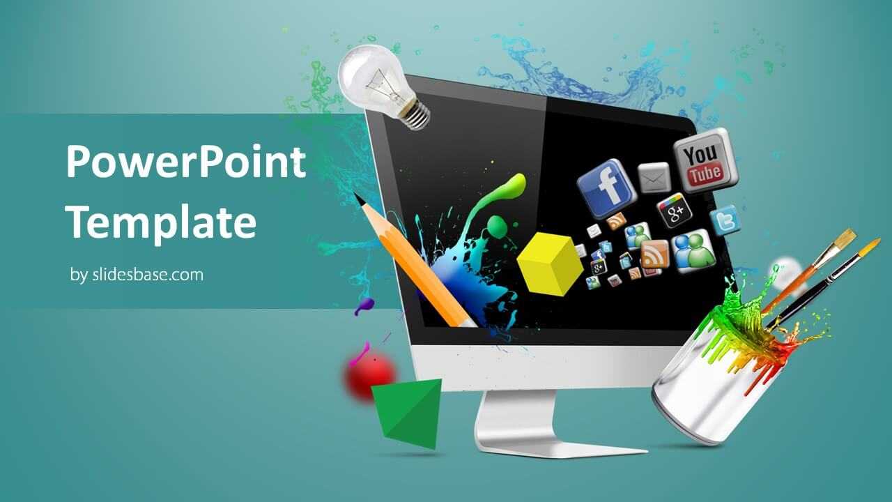 Creative Web Design Powerpoint Template With Multimedia Powerpoint Templates