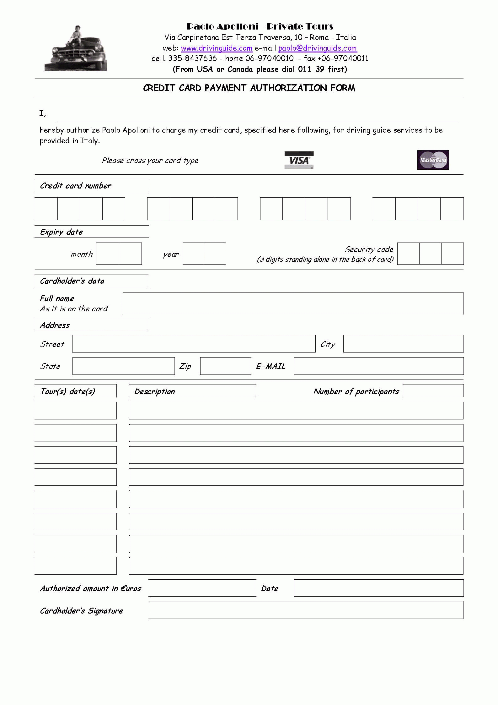 Credit Card Form Template. Recurring Credit Card With Order Form With Credit Card Template
