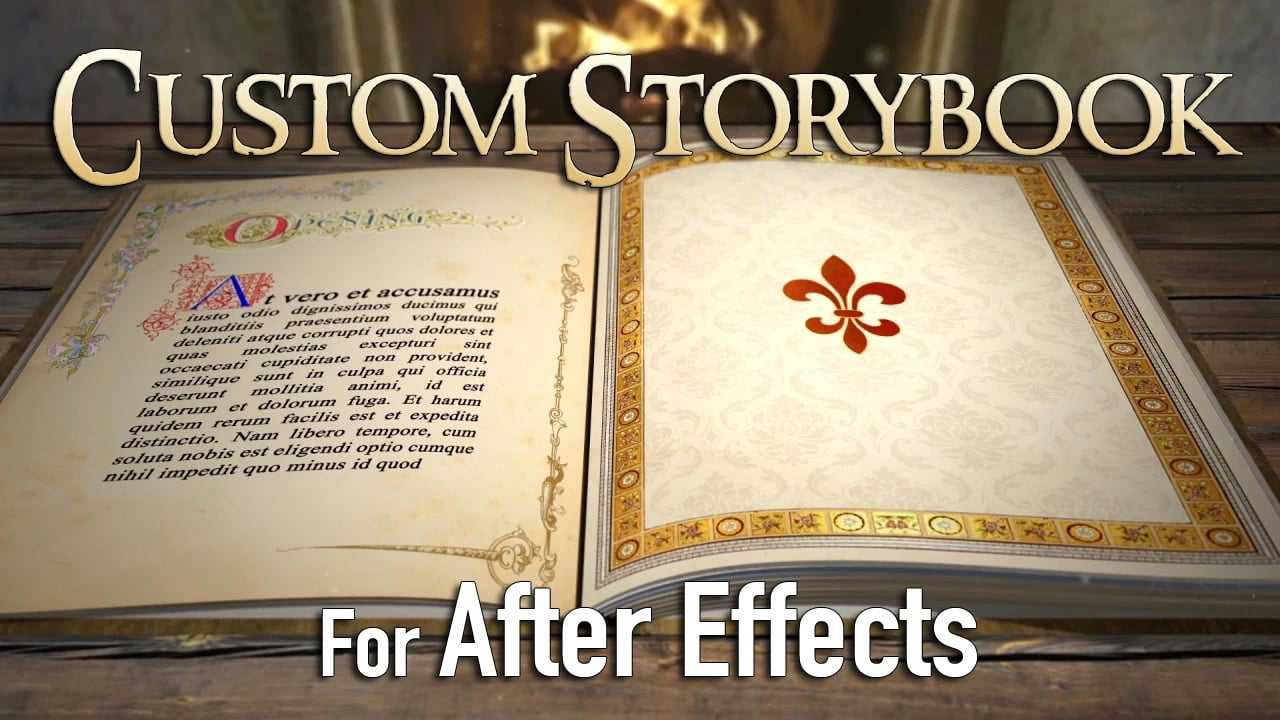 Custom 3D Fairy Tale Storybook (For After Effects) For Fairy Tale Powerpoint Template
