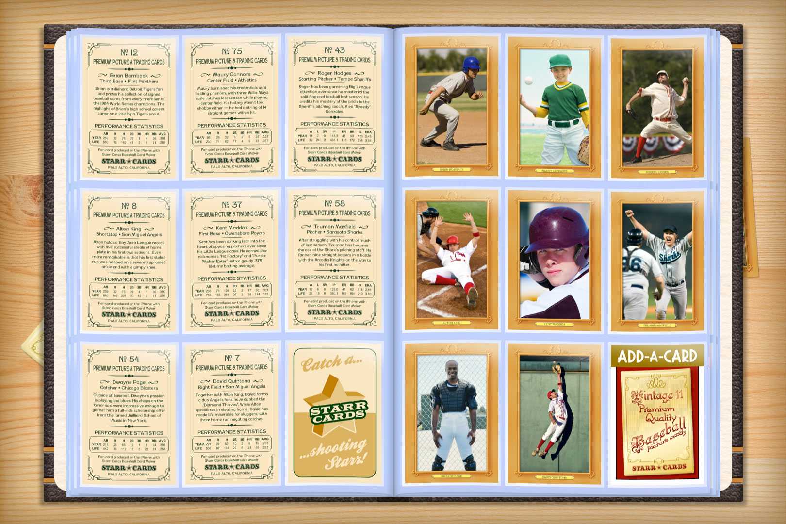 Custom Baseball Cards – Vintage 11™ Series Starr Cards Inside Superhero Trading Card Template