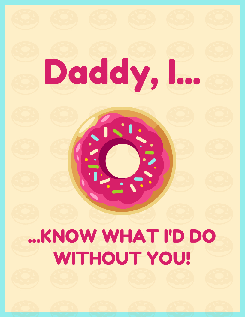 Cute Father's Day Card Template In Fathers Day Card Template