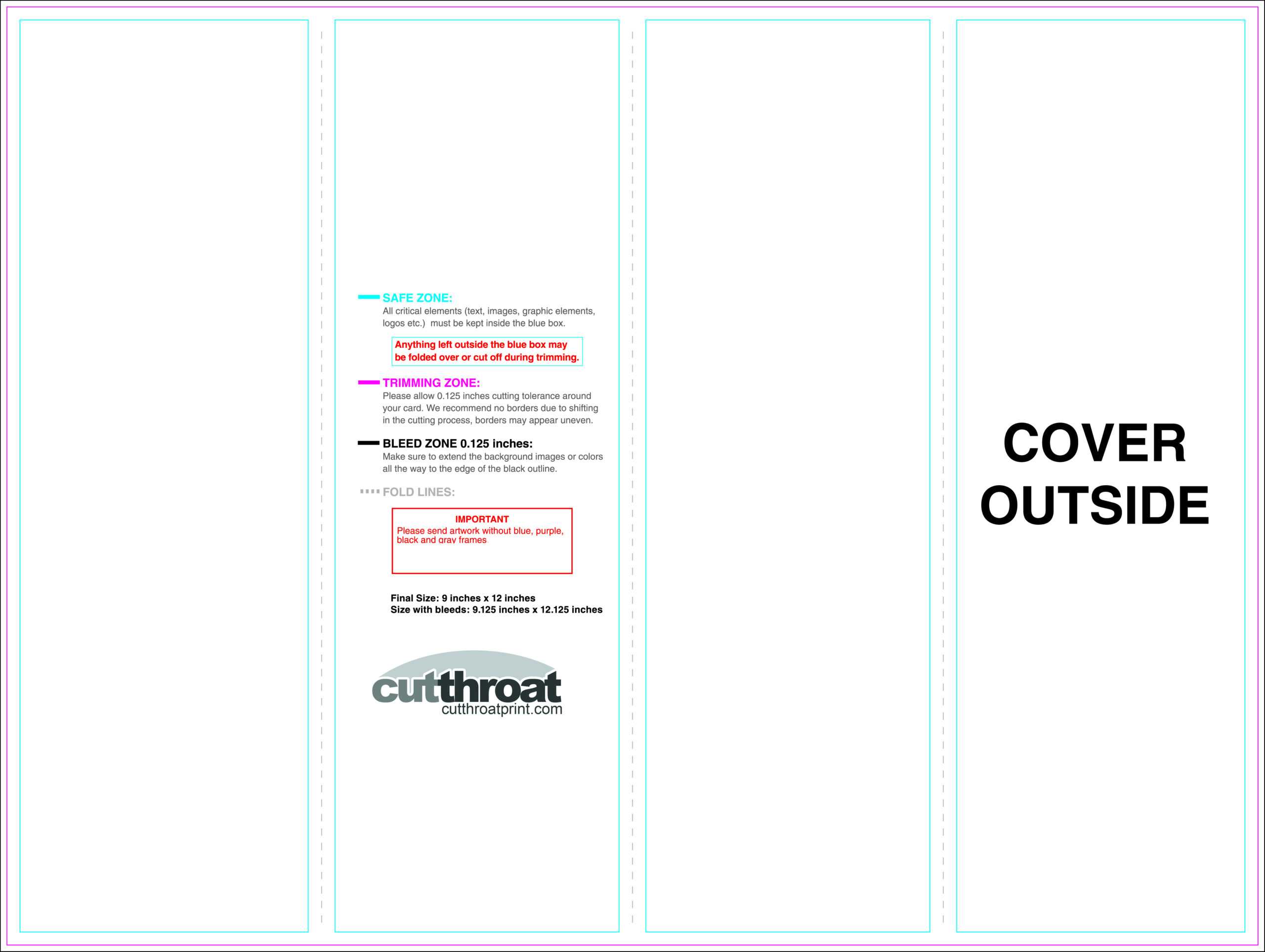 Cutthroat Printcustom Brochure Printing Inside 11X17 Brochure Template
