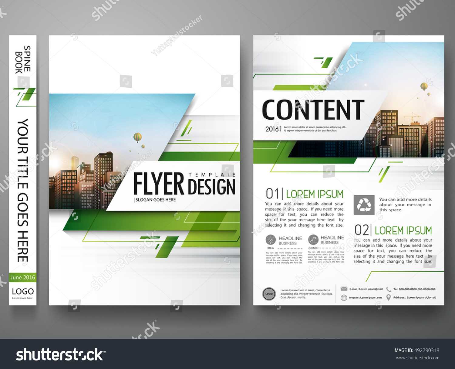 Стоковая Векторная Графика «Brochure Design Template Vector Throughout E Brochure Design Templates
