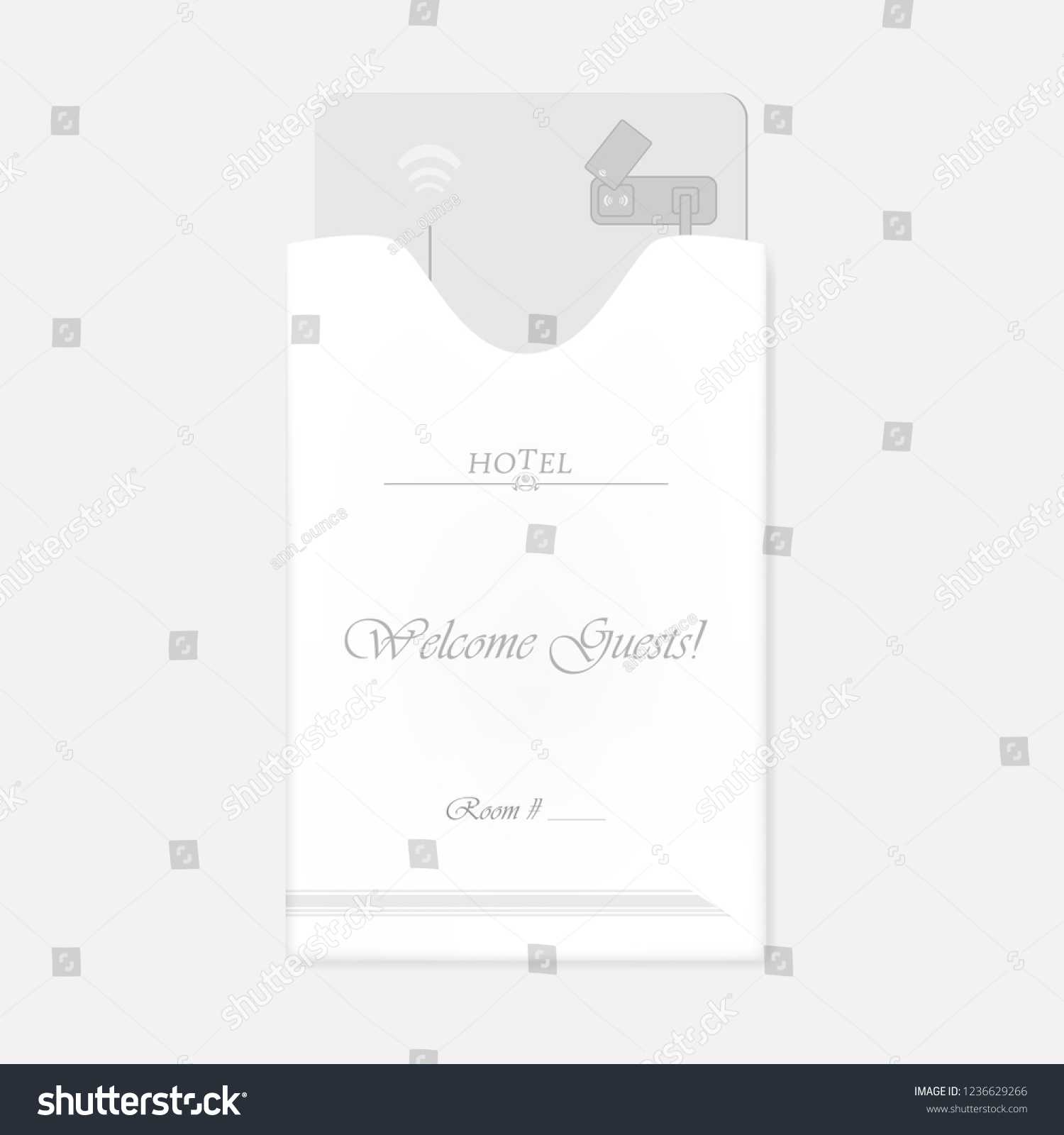 Стоковая Векторная Графика «Hotel Rfid Key Card Inside Pertaining To Hotel Key Card Template