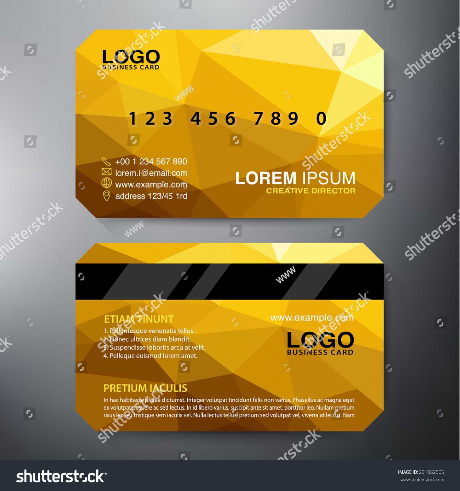 Стоковая Векторная Графика «Modern Business Card Design For Modern Business Card Design Templates