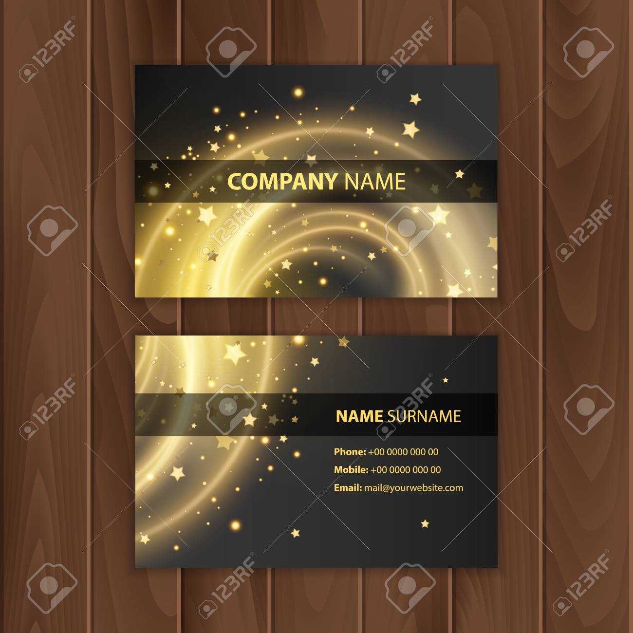 Dark Modern Business Card Design Template With Modern Business Card Design Templates