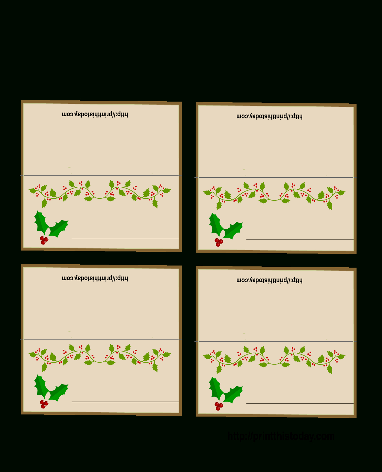 Dinner Place Cards Templates – Falep.midnightpig.co Within Christmas Table Place Cards Template
