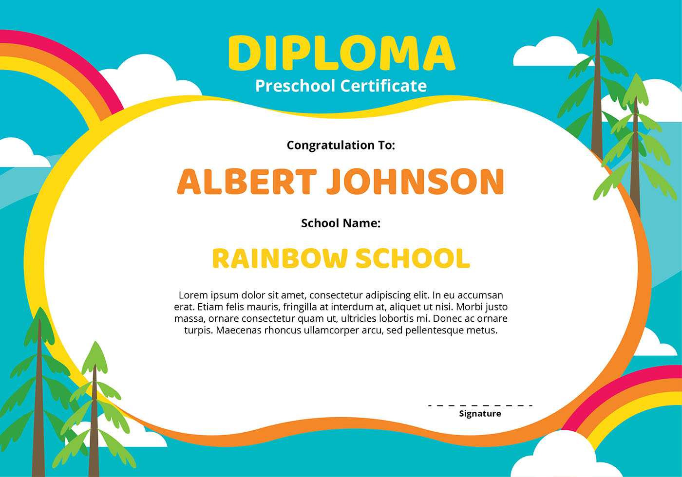 Diploma Preschool Certificate Template – Download Free In Choir Certificate Template