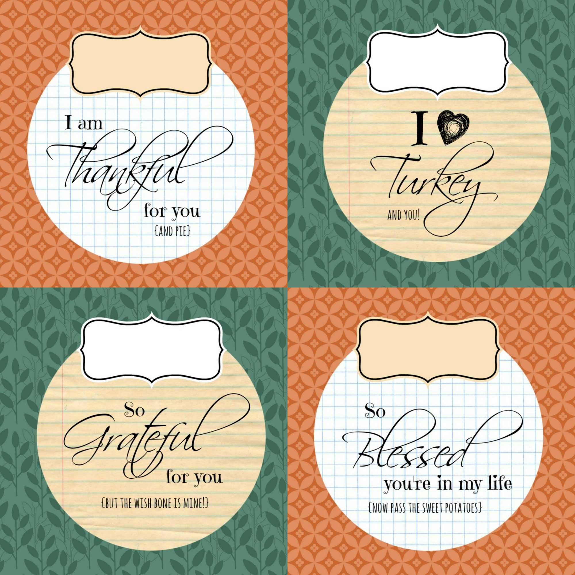 Diy Printable Thanksgiving Silverware Place Card Holders | Intended For Thanksgiving Place Card Templates