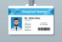 Doctor Id Card Template Medical Identity Badge pertaining to Doctor Id Card Template
