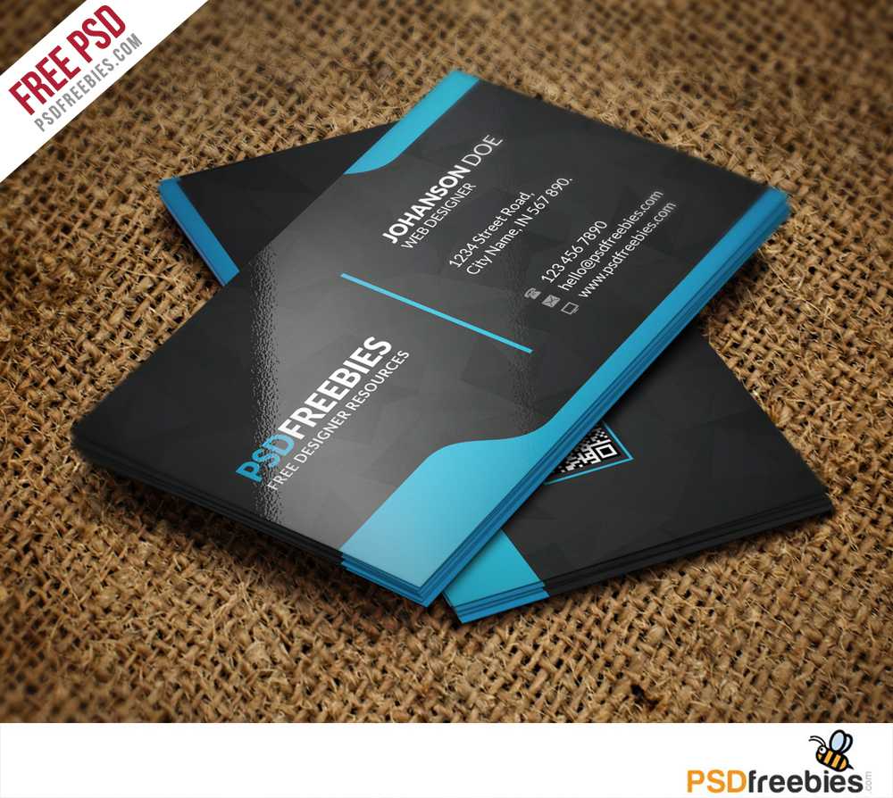 Download Free Qr Code Business Card Psd - Download Psd Inside Visiting Card Template Psd Free Download