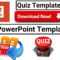 Download Free Template For Making Powerpoint Visual Quiz 2018 Updated With Quiz Show Template Powerpoint