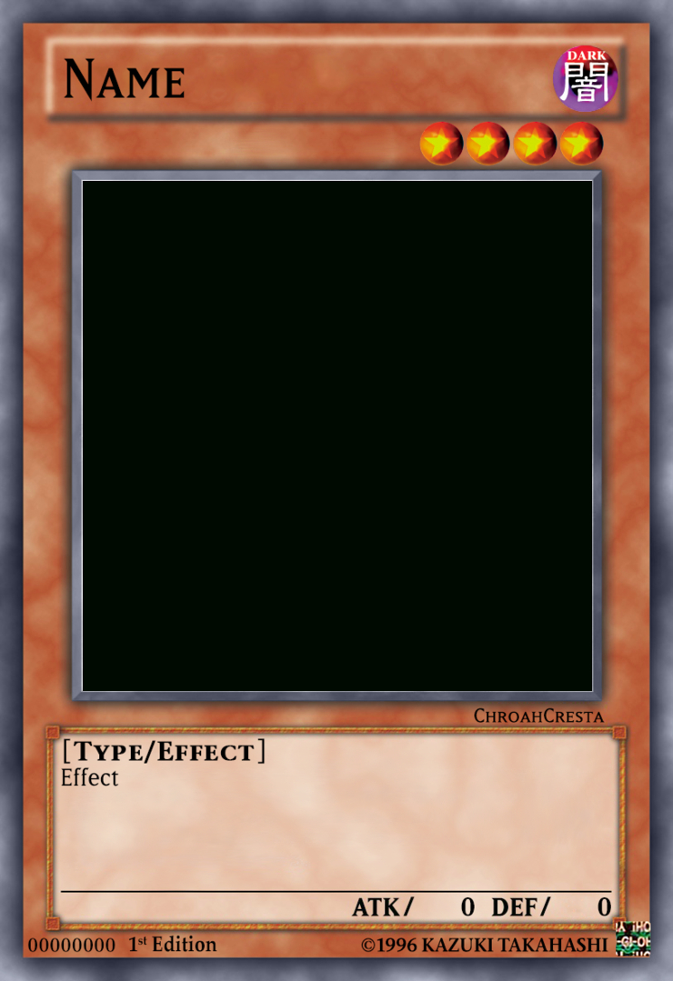 Download Hd Yugioh Card Template - Yu Gi Oh Template Within Yugioh Card Template