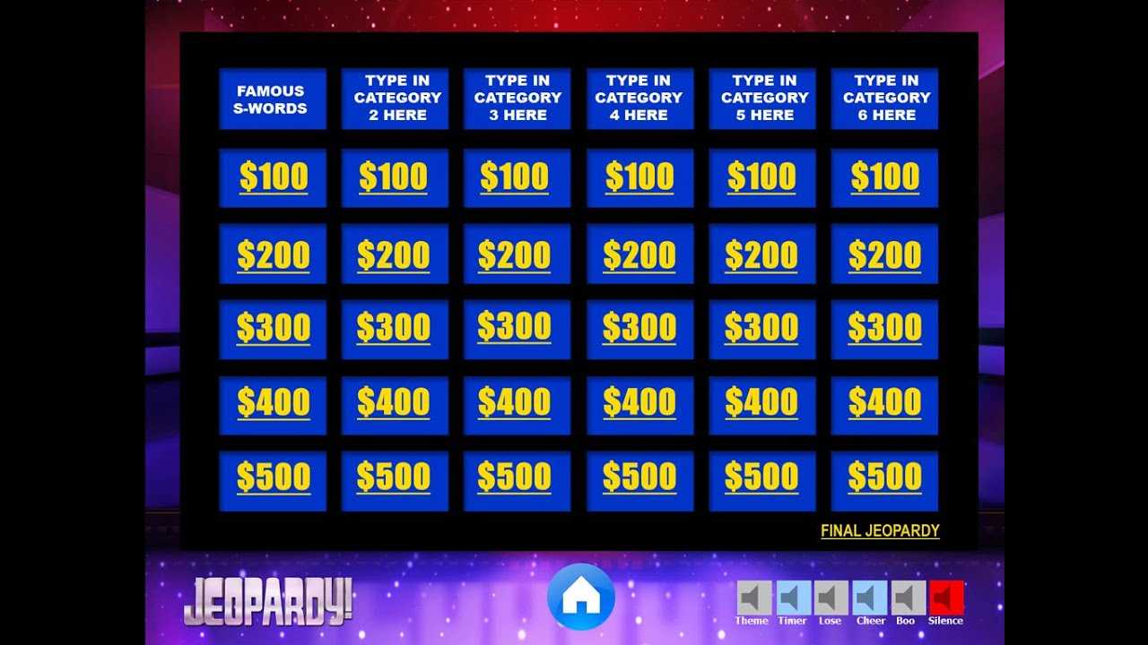 Download The Best Free Jeopardy Powerpoint Template - How To Make And Edit  Tutorial Within Jeopardy Powerpoint Template With Sound