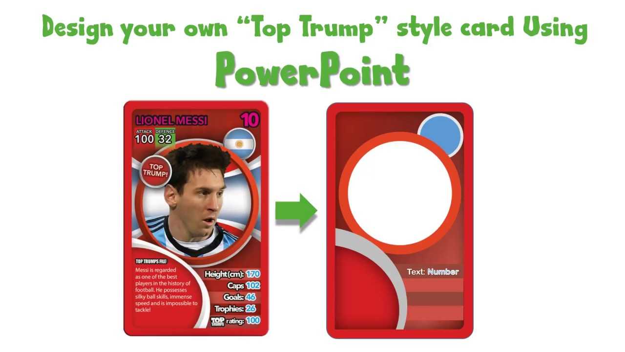 Draw A Top Trump Card Using Powerpoint – Youtube Intended For Top Trump Card Template