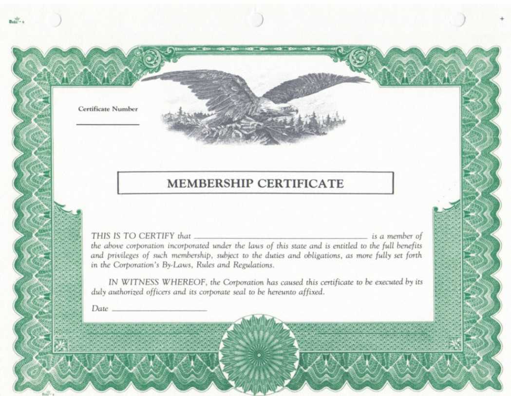 Duke 6 Membership Stock Certificates For Llc Membership Certificate Template
