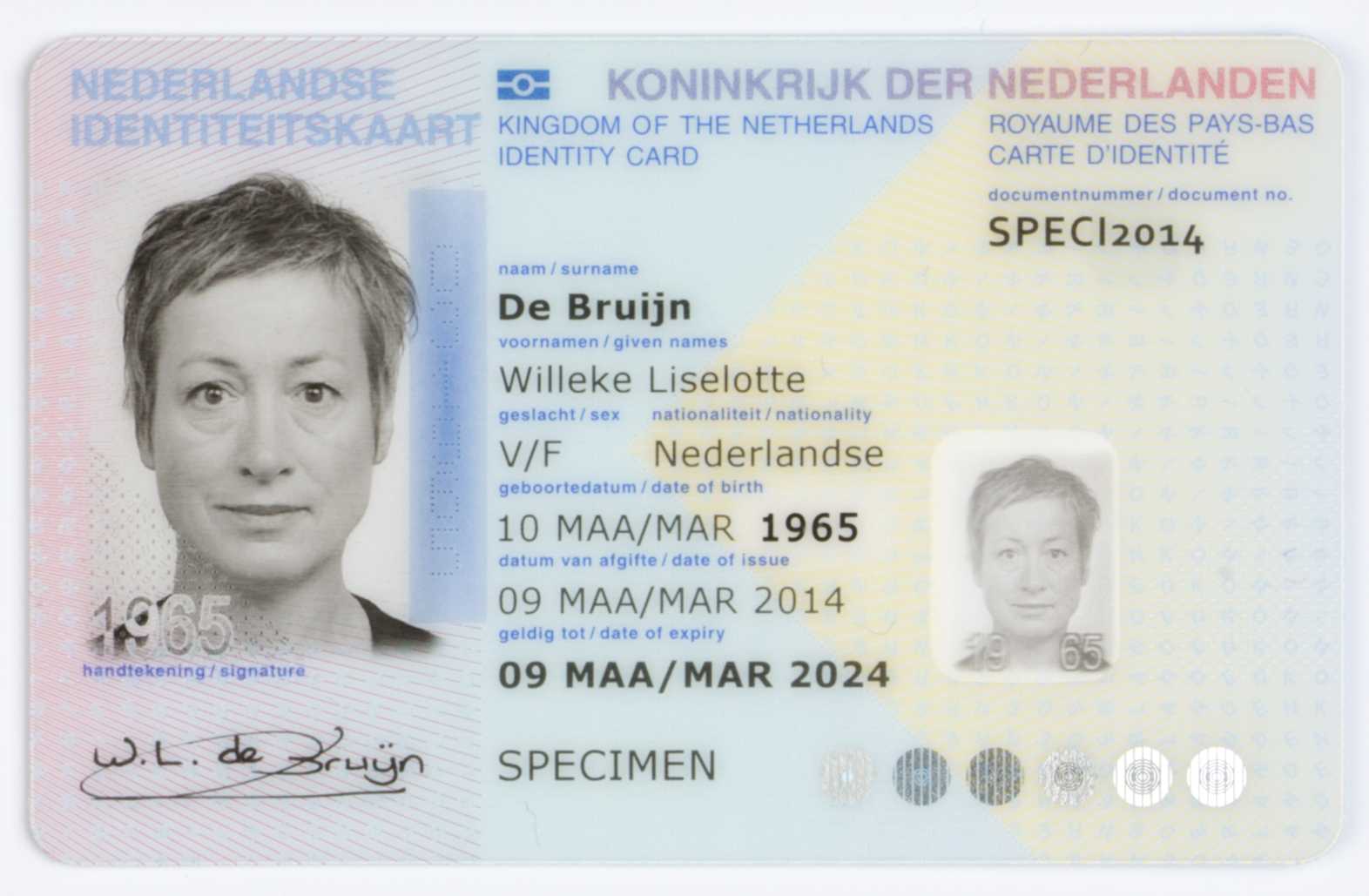 Dutch Identity Card – Wikipedia Intended For Georgia Id Card Template