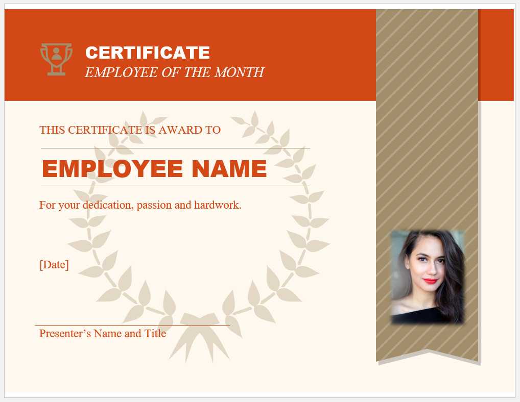 √ Free Printable Employee Of The Month Certificate Template Regarding Employee Recognition Certificates Templates Free
