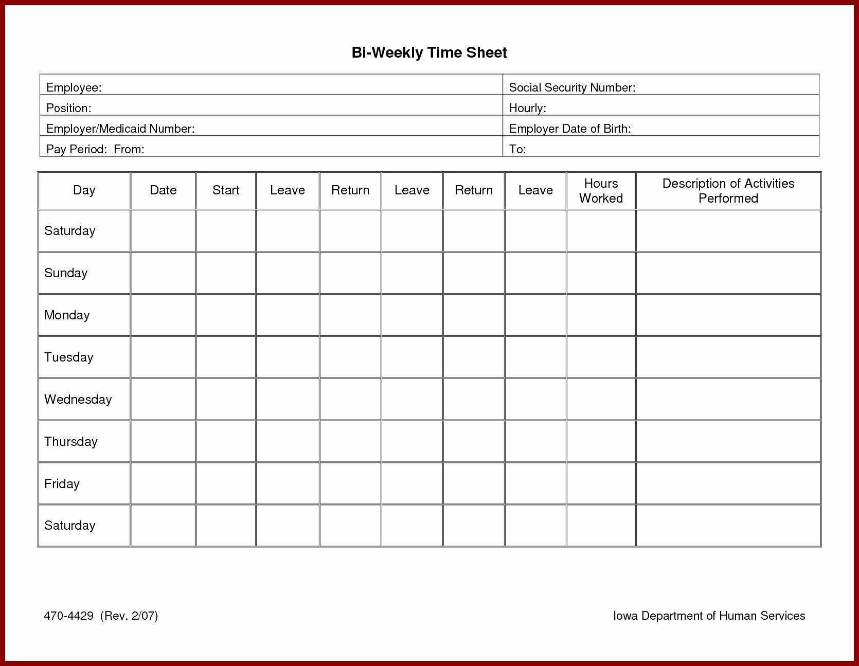 ✓ Free Excel Timesheet Template With Formulas | Zitemplate For Weekly Time Card Template Free