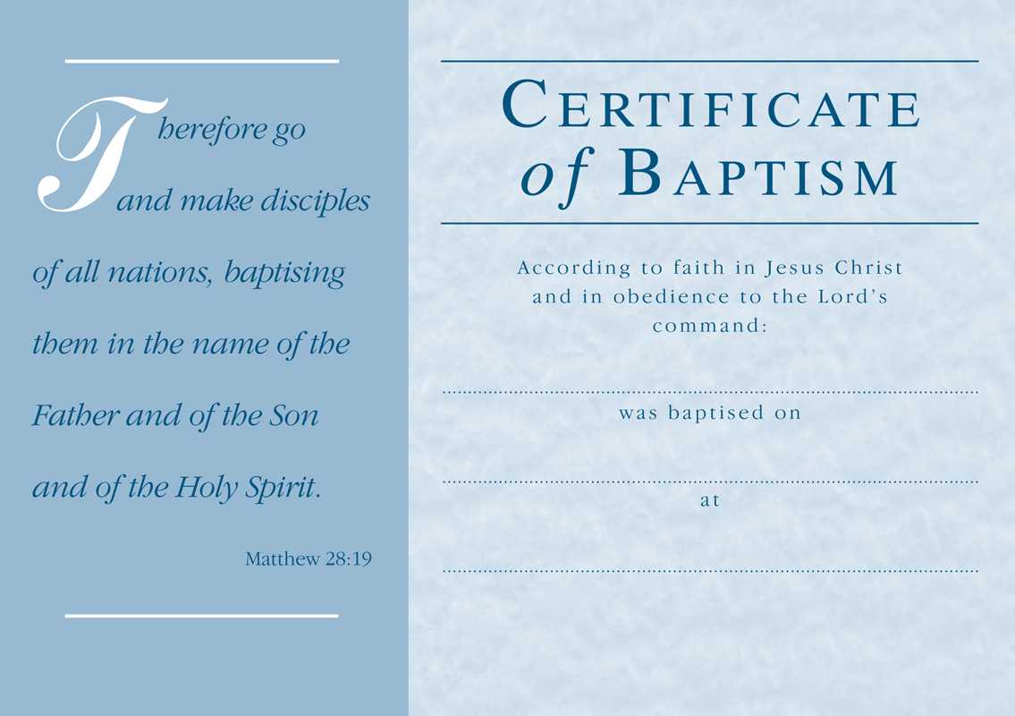 ❤️free Sample Certificate Of Baptism Form Template❤️ Inside Christian Certificate Template