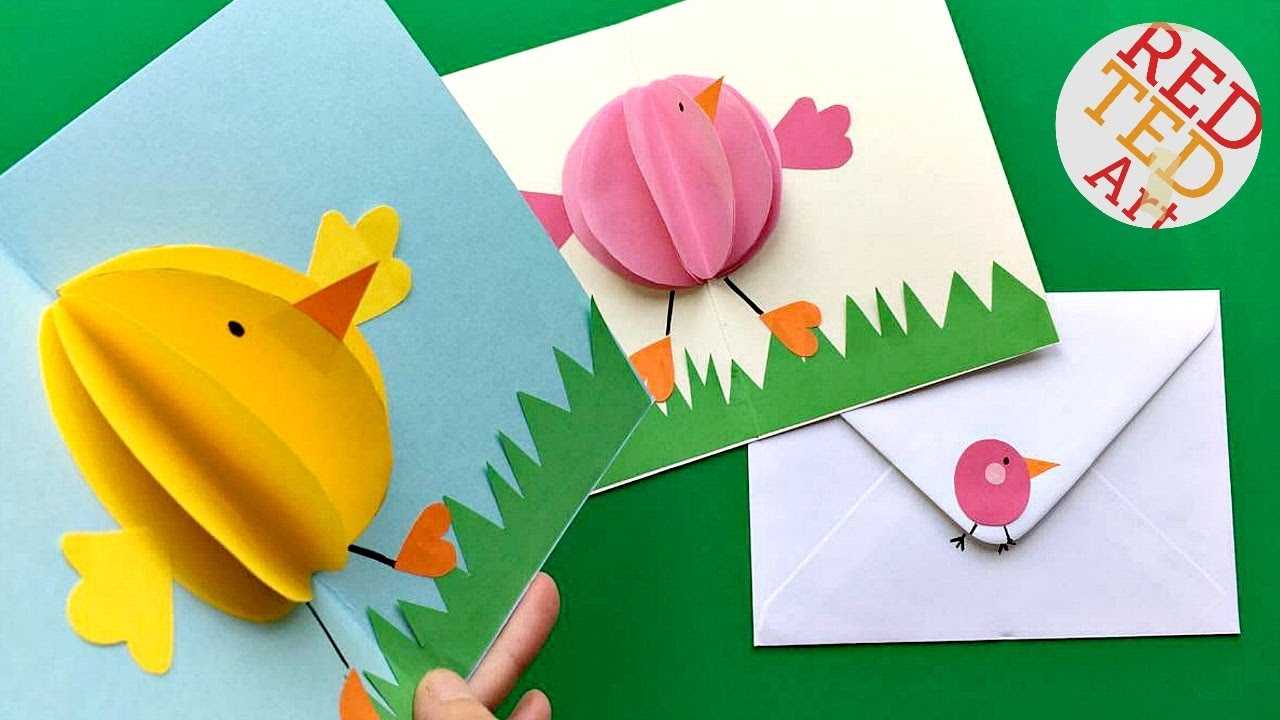 Easy Pop Up Chick Card – 3D Easter Card Diy – Cute & Easy Regarding Easter Chick Card Template
