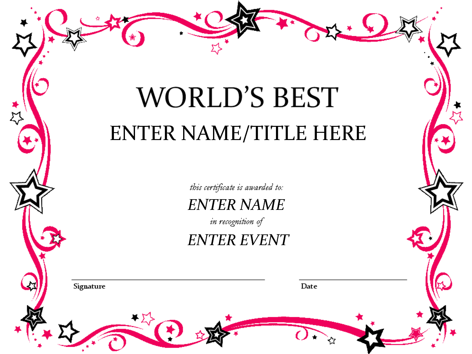 Easy To Use Award Certificate Template Word : V M D Throughout Microsoft Word Award Certificate Template