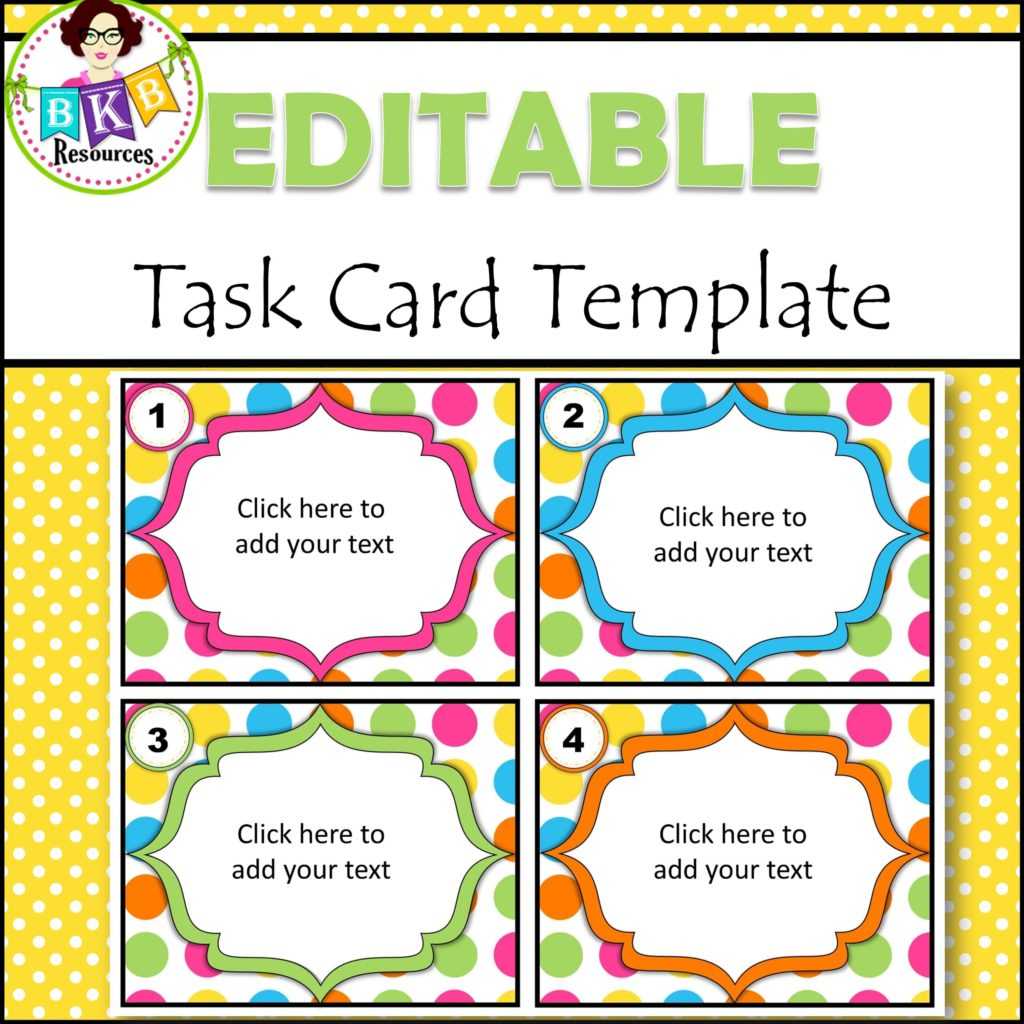 Editable Task Card Templates – Bkb Resources Inside Task Card Template