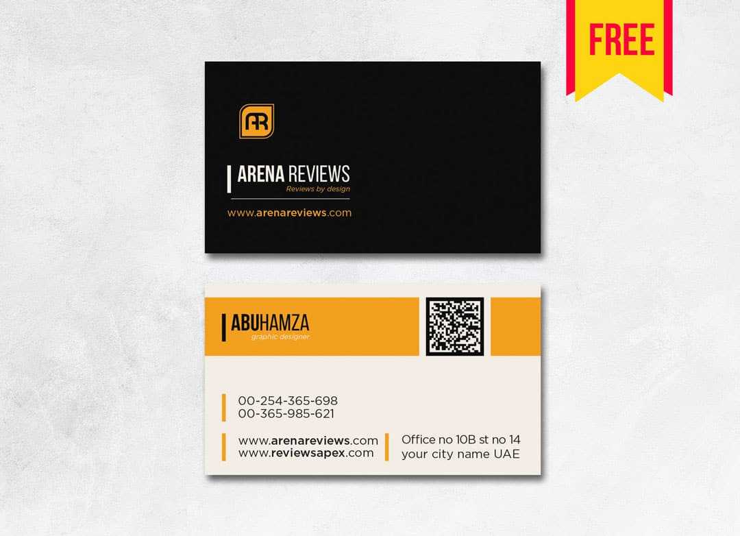 Elegant Business Card Template | Free Download – Arenareviews With Regard To Visiting Card Templates Download
