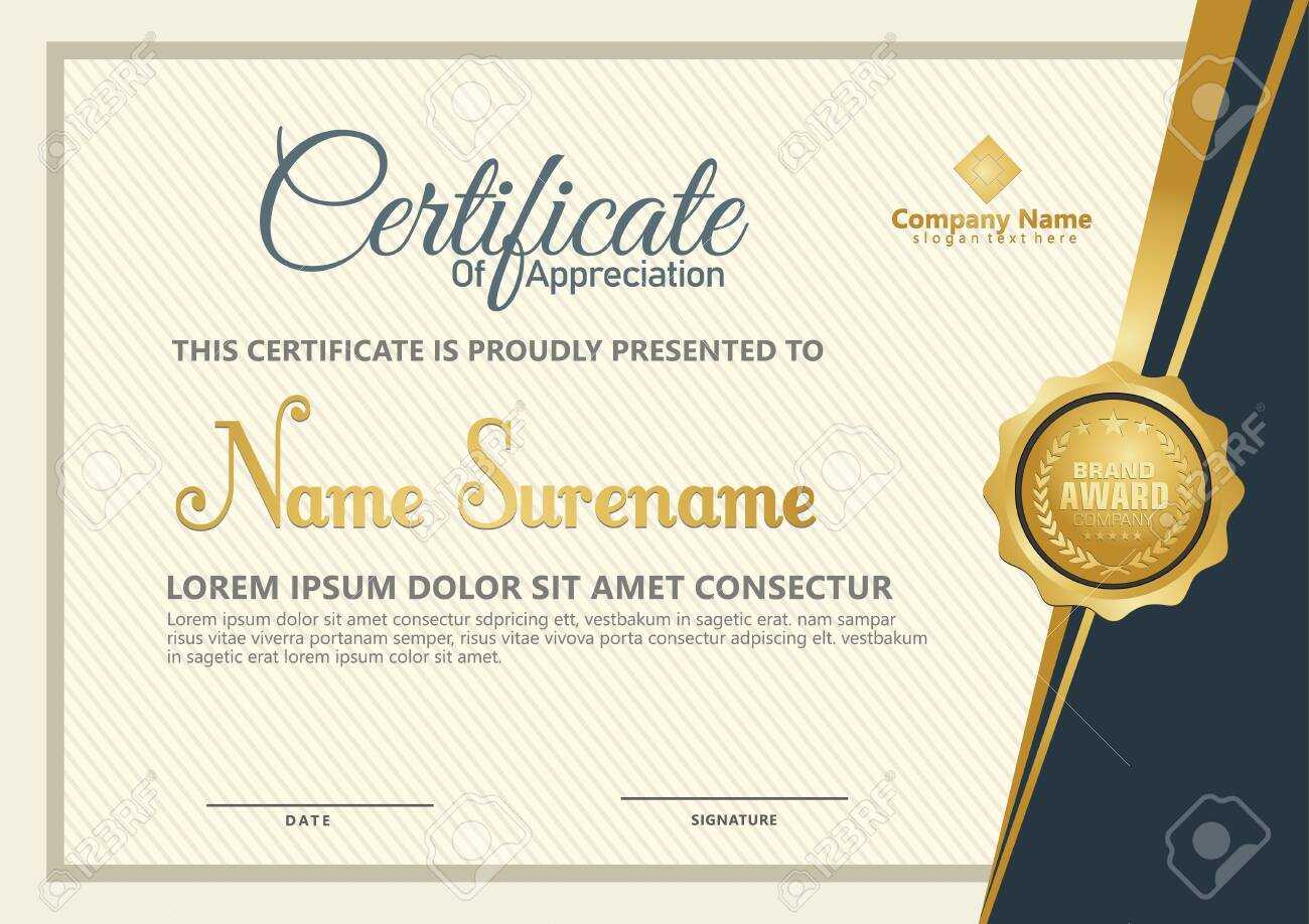 Elegant Certificate Template Vector With Luxury And Modern Pattern  Background For Christian Certificate Template