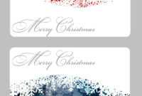 Elegant Christmas Card Template regarding Christmas Photo Cards Templates Free Downloads
