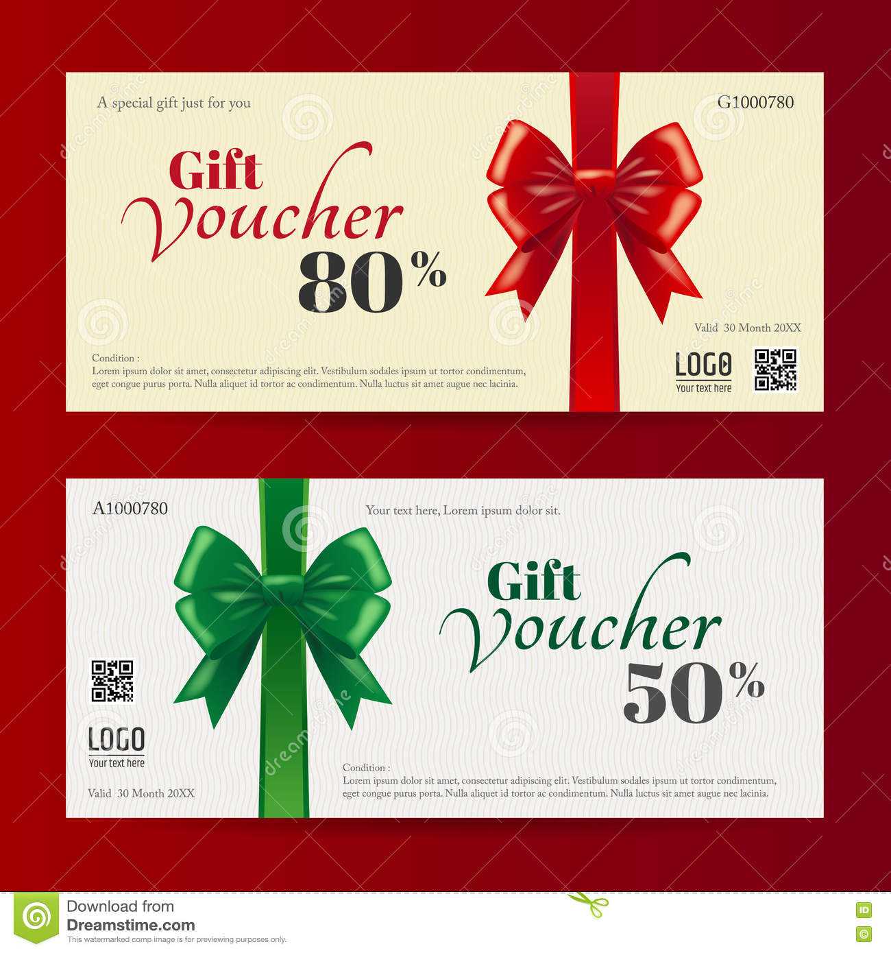 Elegant Christmas Gift Card Or Gift Voucher Template Stock For Christmas Gift Certificate Template Free Download