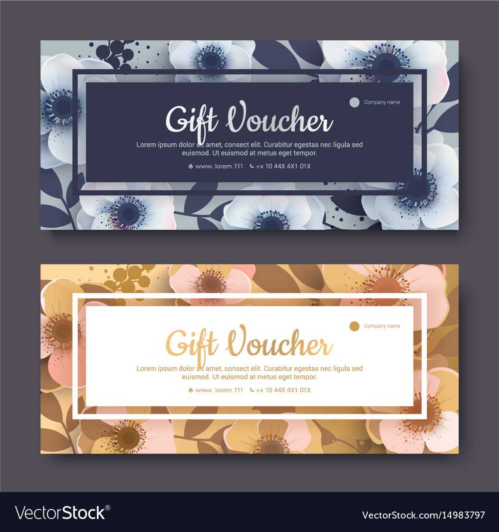 Elegant Gift Voucher Coupon Template With Regard To Elegant Gift Certificate Template