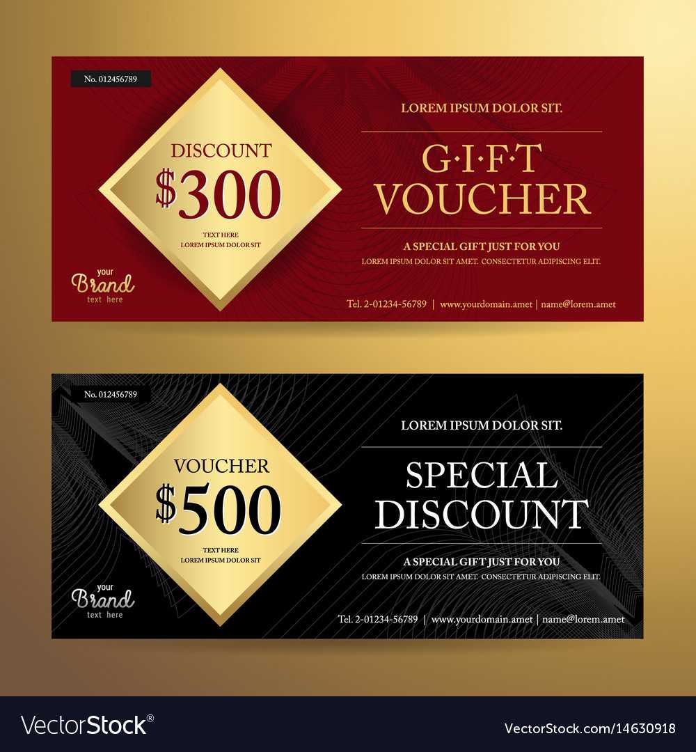 Elegant Gift Voucher Or Discount Card Template Throughout Elegant Gift Certificate Template