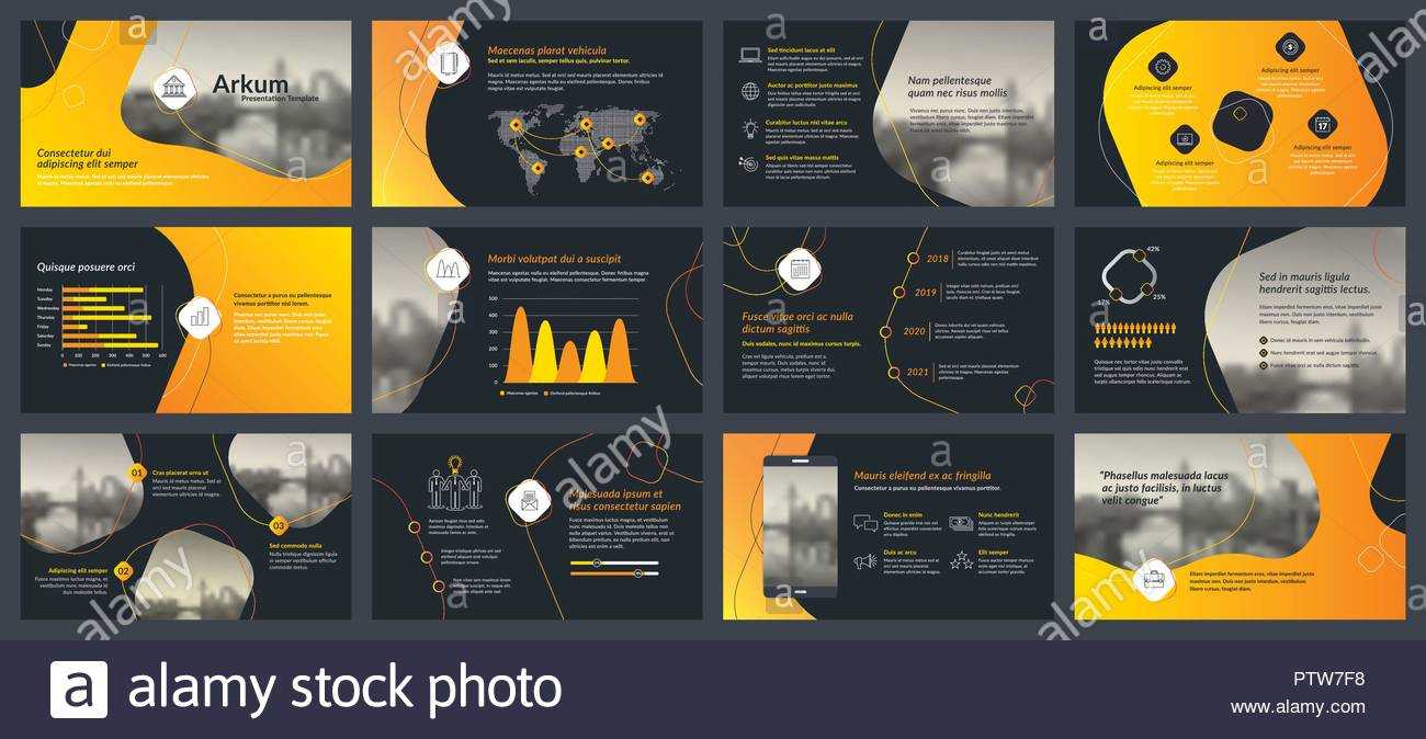 Elements Of Infographics For Presentations Templates. Annual In Keynote Brochure Template
